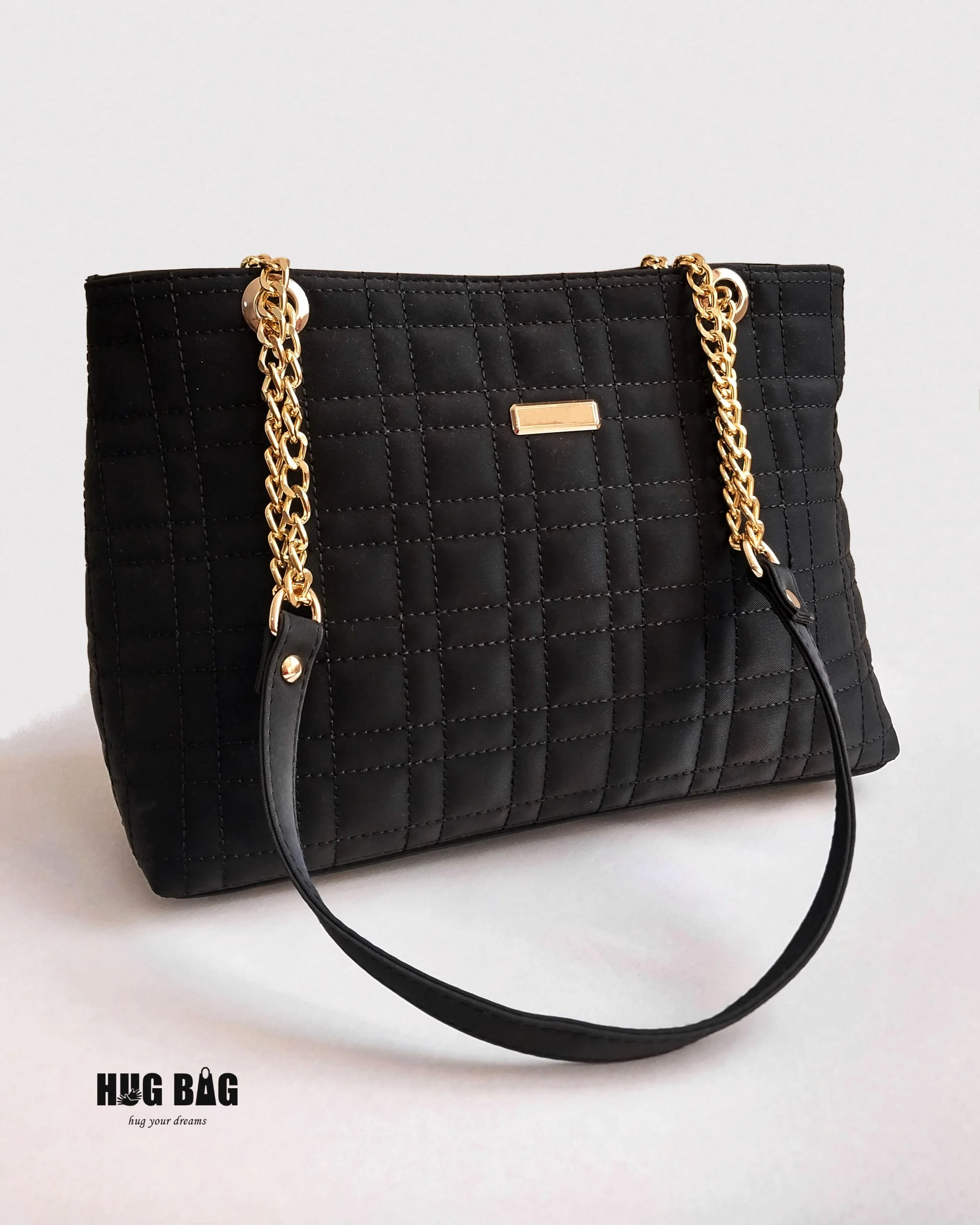 کیف زنجیری؛ کیف زنانه پارچه‌ای بند زنجیری [کد 104]